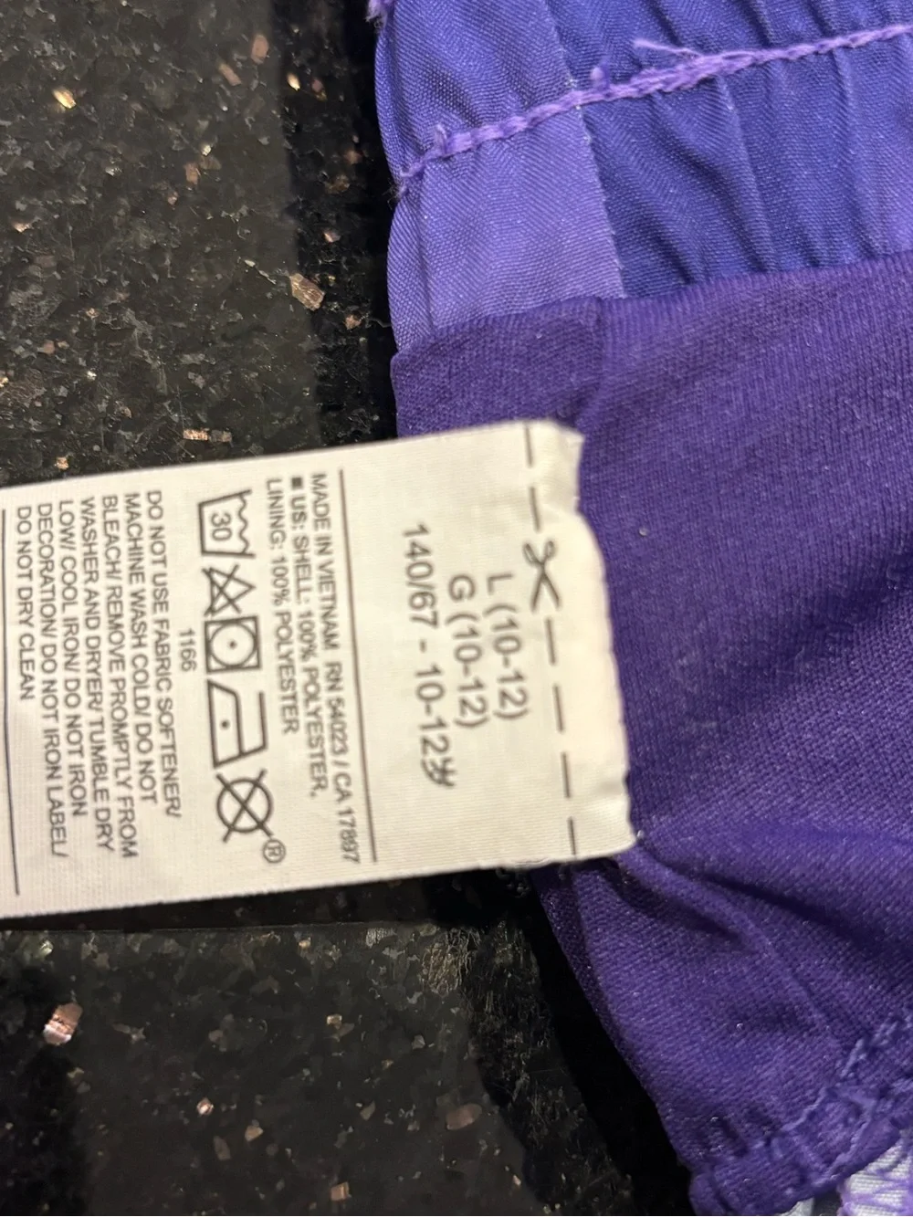 Girls L (10/12) Purple/Pink Ombre Athletic Shorts Dry Fit Old Navy Active Go-Dry